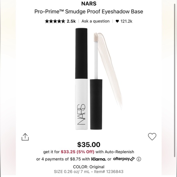 Nars Extreme Effects Eyeshadow Palette + Pro-Prime Eyeshadow Base *BNWOT* - Picture 5 of 7